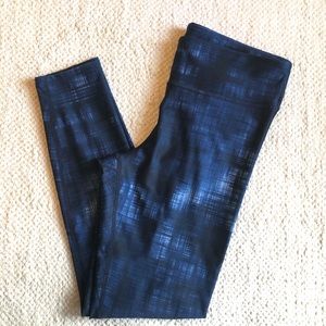 ⭐️ 2/$10 ⭐️ Joy Lab Navy Plaid Leggings with Mesh Panels